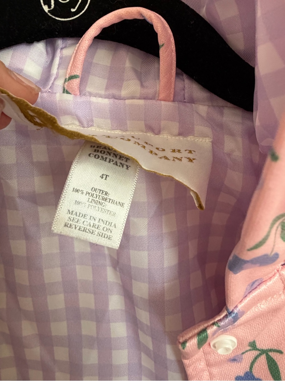 The Beaufort Bonnet Company Pink Floral Hooded Raincoat - Picture 4 of 4